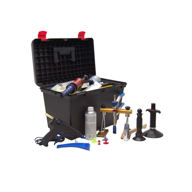 Klebeausbeulsatz komplett im Koffer